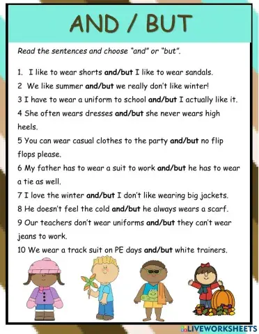 Conjunctions AND and BUT