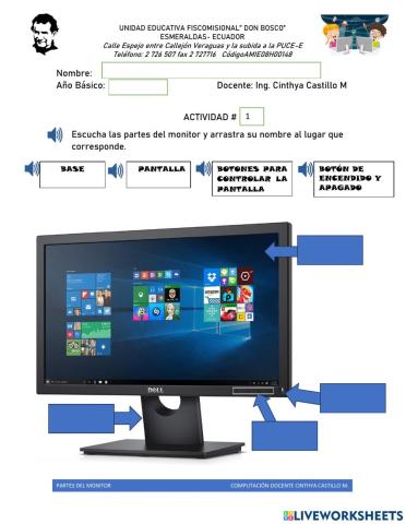 Partes del monitor 2