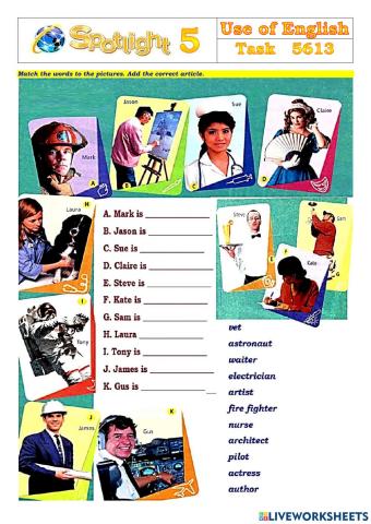 Spotlight 5 Task 5613