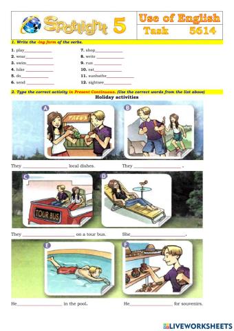 Spotlight 5 Task 5614