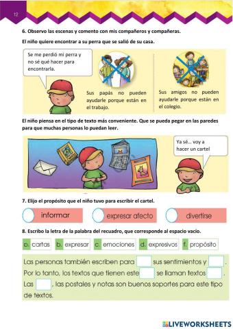 Pag 12 lengua y literatura 3 grado