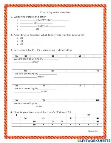 Let's practice  counting