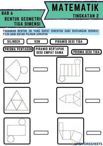Bentangan bentuk 3 dimensi