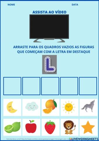 Letra l método fônico