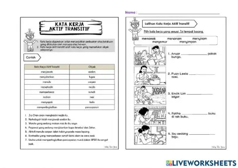 Kata kerja aktif transitif