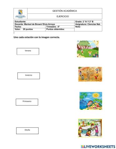 Las estaciones del año