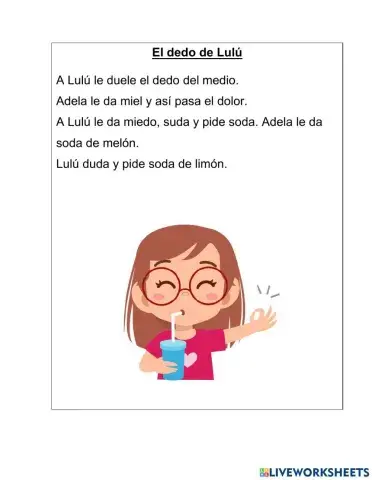 Lectura inicial-letras M L S P D