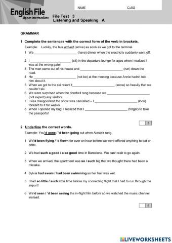 5th year test unit 3