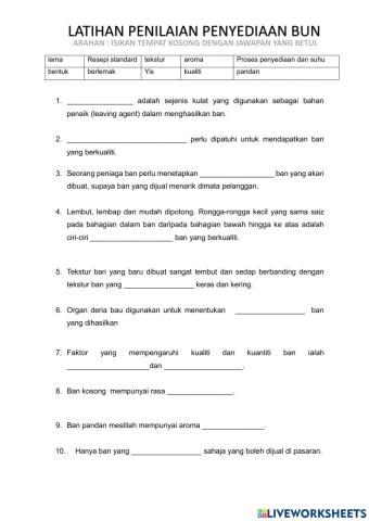 Penilaian Penyediaan Ban