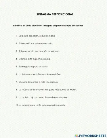 Sintagma preposicional 2