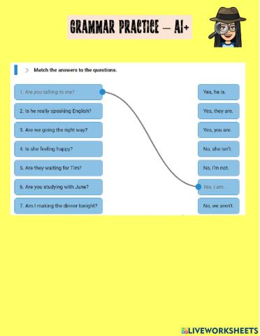 Beyond a1+ interrogative form