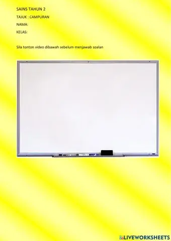 Sains tahun 2 - campuran