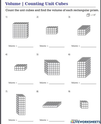 Volume of 3d shapes