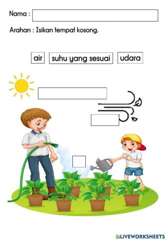 Keperluan bagi biji benih bercambah