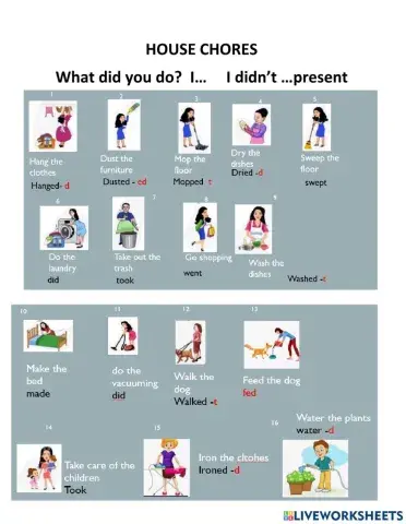 House chores speaking