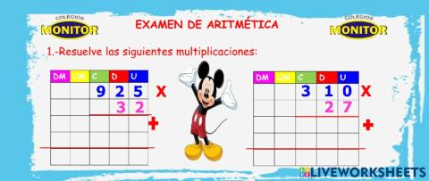 Examen de Aritmética