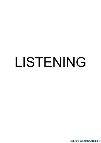 Listenings