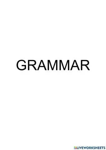 Grammar