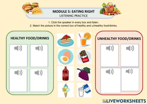 Listening Practice. Module 5: Eating Right