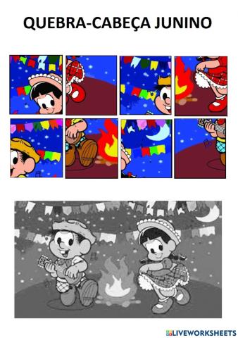 Quebra-cabeça junino