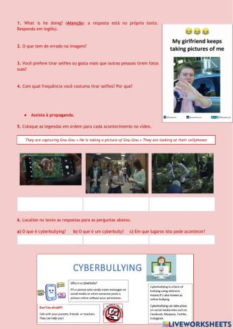 Cyberbullying (1º ano)