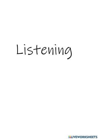 A Listening and reading practice