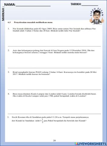 Penyelesaian masalah masa