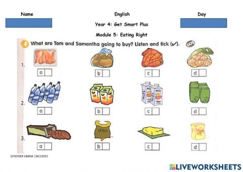 Module 5: Eating Right