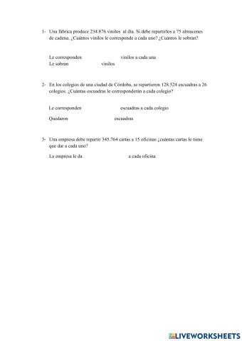 Situaciones problemáticas