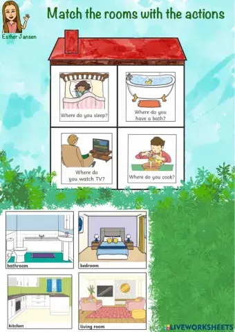 The rooms in the house