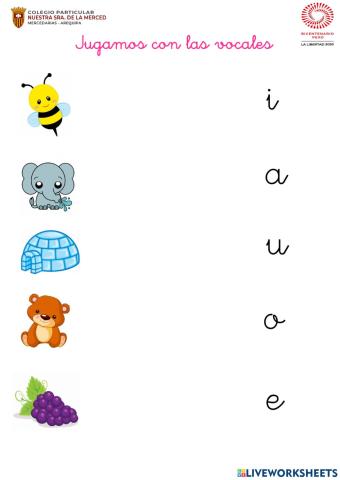 Vocales 4 ños