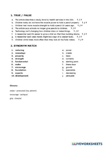 Children lack skills in holding a pen - L.8