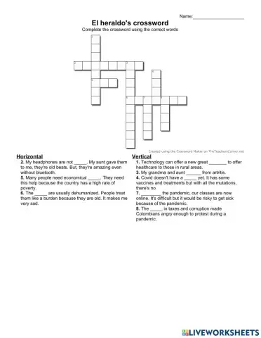 Level 5 crossword vocabulary