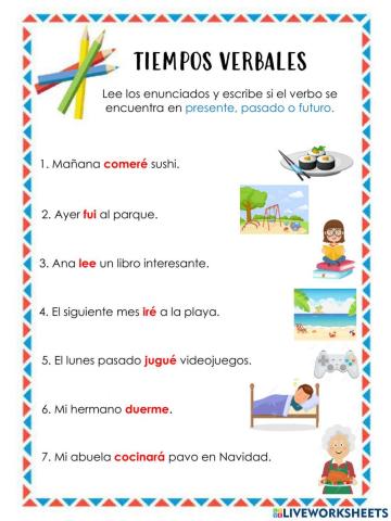 Tiempos verbales simples