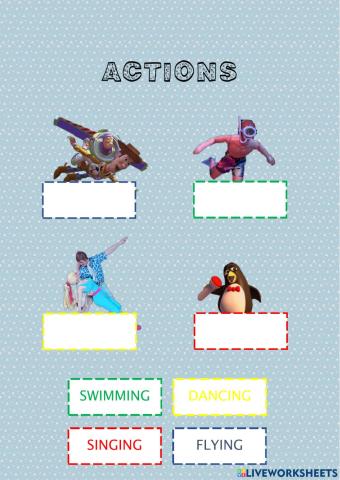 Actions Vocabulary