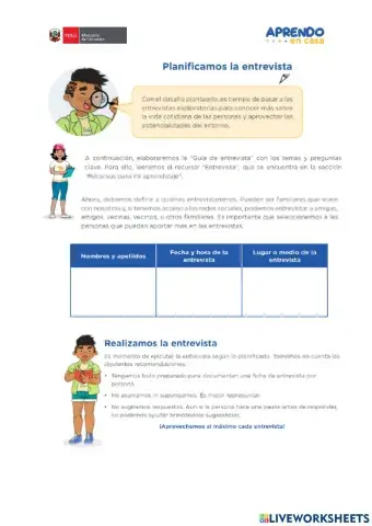 Planificamos la entrevista