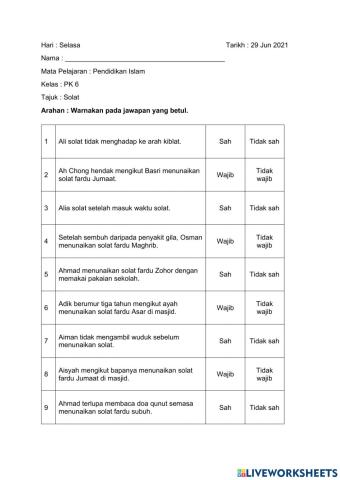 Modul Pendidikan Islam PK6 29062021