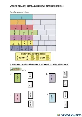 Pecahan tak wajar dan nombor bercampur