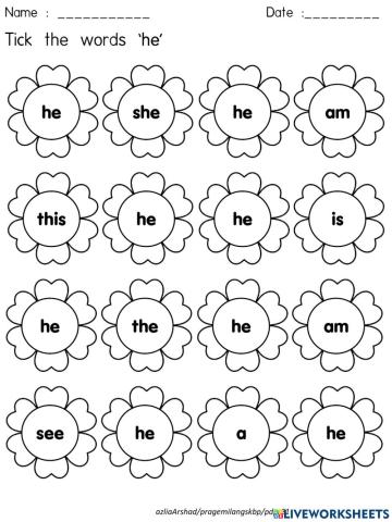 High frequency words 3.0 1