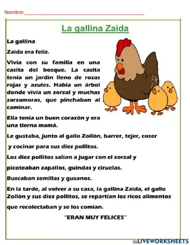 Gallina zaida
