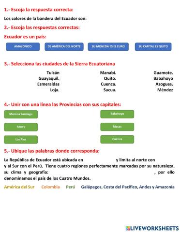 Cultura General del Ecuador