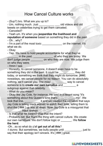 How Cancel Culture works - Parody