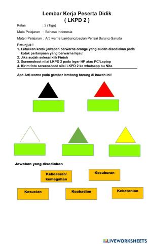 LKPD 2 Arti warna lambang burung garuda