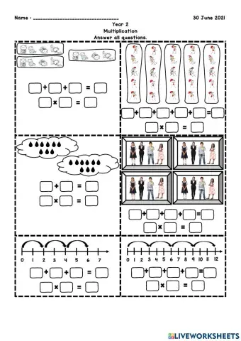 Multiplication Up To 1 000 -  Basic Multiplication
