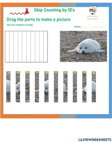 Skip Counting Puzzle