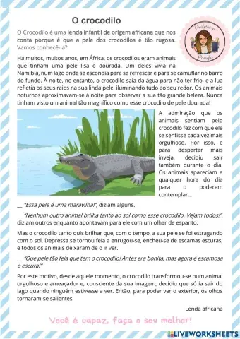 Leitura -o Crocodilo-