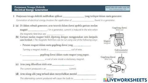 Generation of electricity