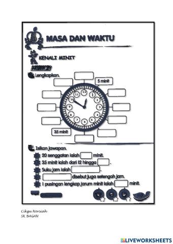 Matematik tahun 2 masa dan waktu