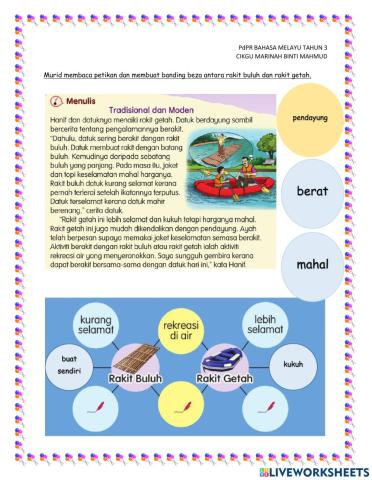 Tradisional dan moden