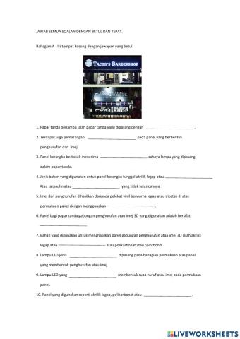 Modul 6 papar tanda berlampu